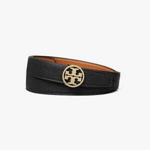 Tory Burch black and brown reversible belt 1" wide